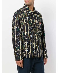 Veste-chemise imprimée noire Kenzo