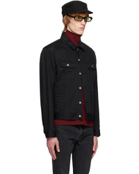 Veste-chemise imprimée noire Undercover