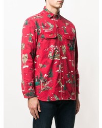 Veste-chemise imprimée rouge Polo Ralph Lauren