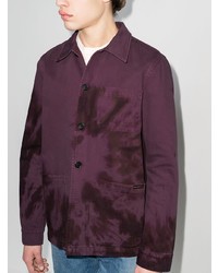 Veste-chemise imprimée tie-dye violette Nudie Jeans