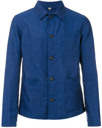 Veste-chemise légère bleue Burberry