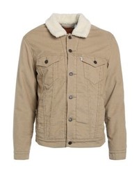 Veste-chemise marron clair