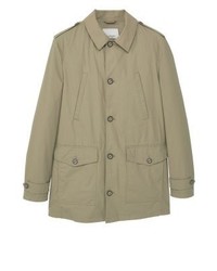Veste-chemise marron clair Mango