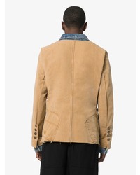 Veste-chemise marron clair Greg Lauren