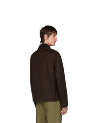 Veste-chemise marron foncé Acne Studios