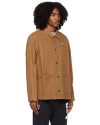 Veste-chemise marron foncé Nike