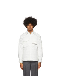 Veste-chemise matelassée blanche