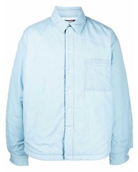 Veste-chemise matelassée bleu clair