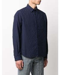 Veste-chemise matelassée bleu marine Kenzo