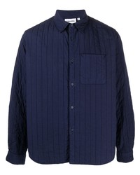 Veste-chemise matelassée bleu marine Kenzo