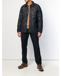 Veste-chemise matelassée noire Barbour