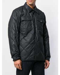 Veste-chemise matelassée noire Barbour