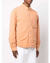 Veste-chemise matelassée orange Jacquemus