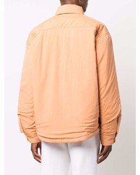 Veste-chemise matelassée orange Jacquemus