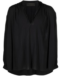 Veste-chemise noire Atu Body Couture