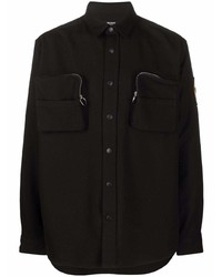 Veste-chemise noire Balmain