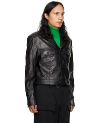 Veste-chemise noire Recto