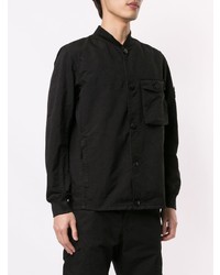 Veste-chemise noire Stone Island