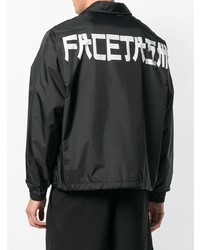 Veste-chemise noire Facetasm