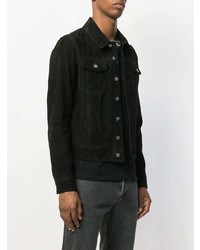 Veste-chemise noire Saint Laurent