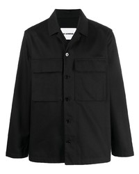 Veste-chemise noire Jil Sander