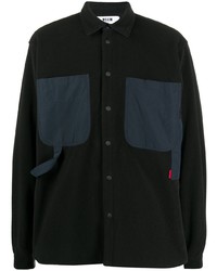 Veste-chemise noire MSGM