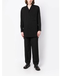 Veste-chemise noire Yohji Yamamoto