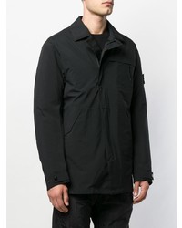 Veste-chemise noire Stone Island