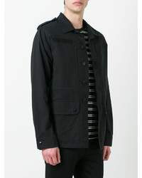 Veste-chemise noire Saint Laurent
