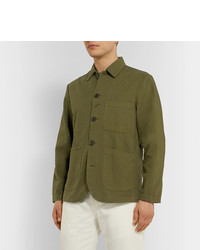 Veste-chemise olive Universal Works