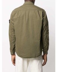 Veste-chemise olive Stone Island