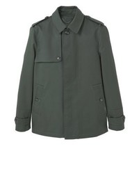 Veste-chemise olive Mango