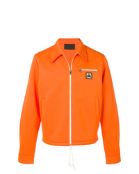 Veste-chemise orange Prada
