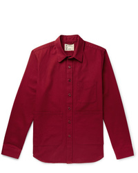 Veste-chemise rouge Aspesi