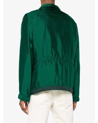 Veste-chemise vert foncé Sacai