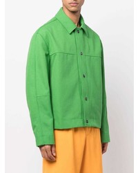 Veste-chemise verte Jacquemus