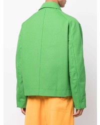 Veste-chemise verte Jacquemus