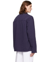 Veste-chemise violette Lemaire