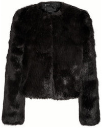 Veste de fourrure noire Karl Lagerfeld