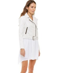 Veste en cuir blanche BB Dakota