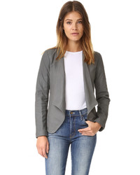 Veste en cuir bordeaux BB Dakota