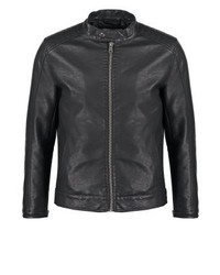 Veste en cuir noire ONLY & SONS