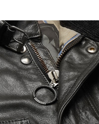 Veste en cuir noire Belstaff