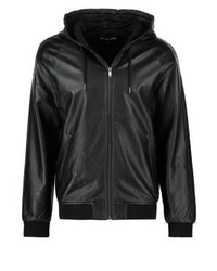 Veste en cuir noire YOURTURN