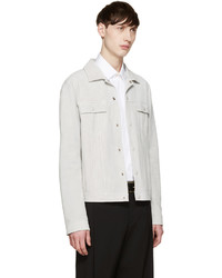 Veste en daim blanche Jil Sander