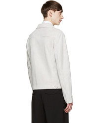 Veste en daim blanche Jil Sander