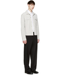 Veste en daim blanche Jil Sander