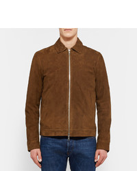 Veste en daim marron Officine Generale