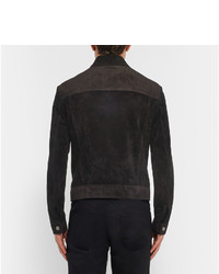 Veste en daim noire Tom Ford