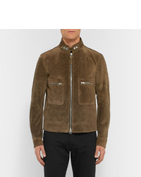 Veste en daim olive Tom Ford